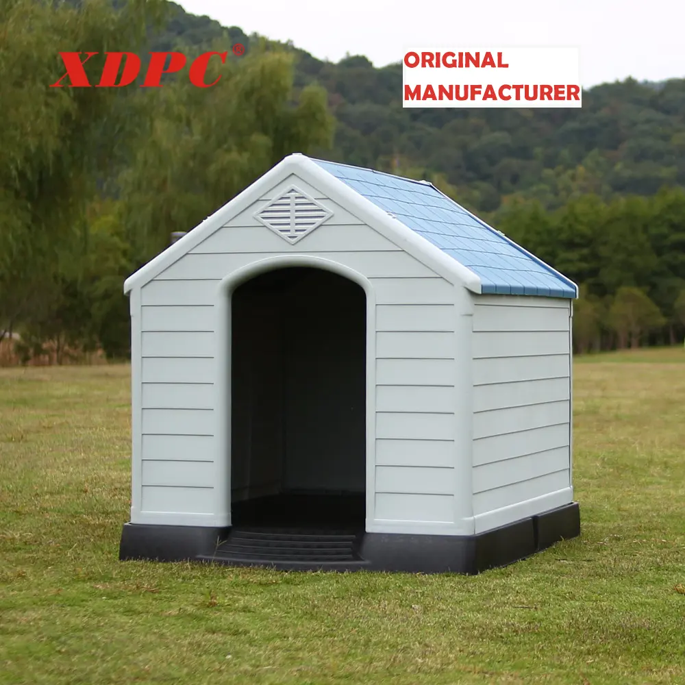 Eco-friendly foldable plastic large dog house kennel outdoor dog kennel
