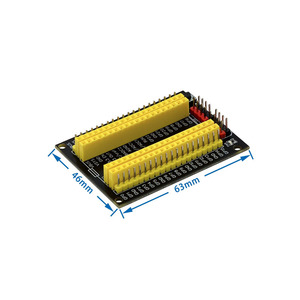Scheda di espansione GPIO Dual-Row per Raspberry Pi Pico/Pico W - Breakout Extender con intestazioni maschio/femmina e interruttore di alimentazione