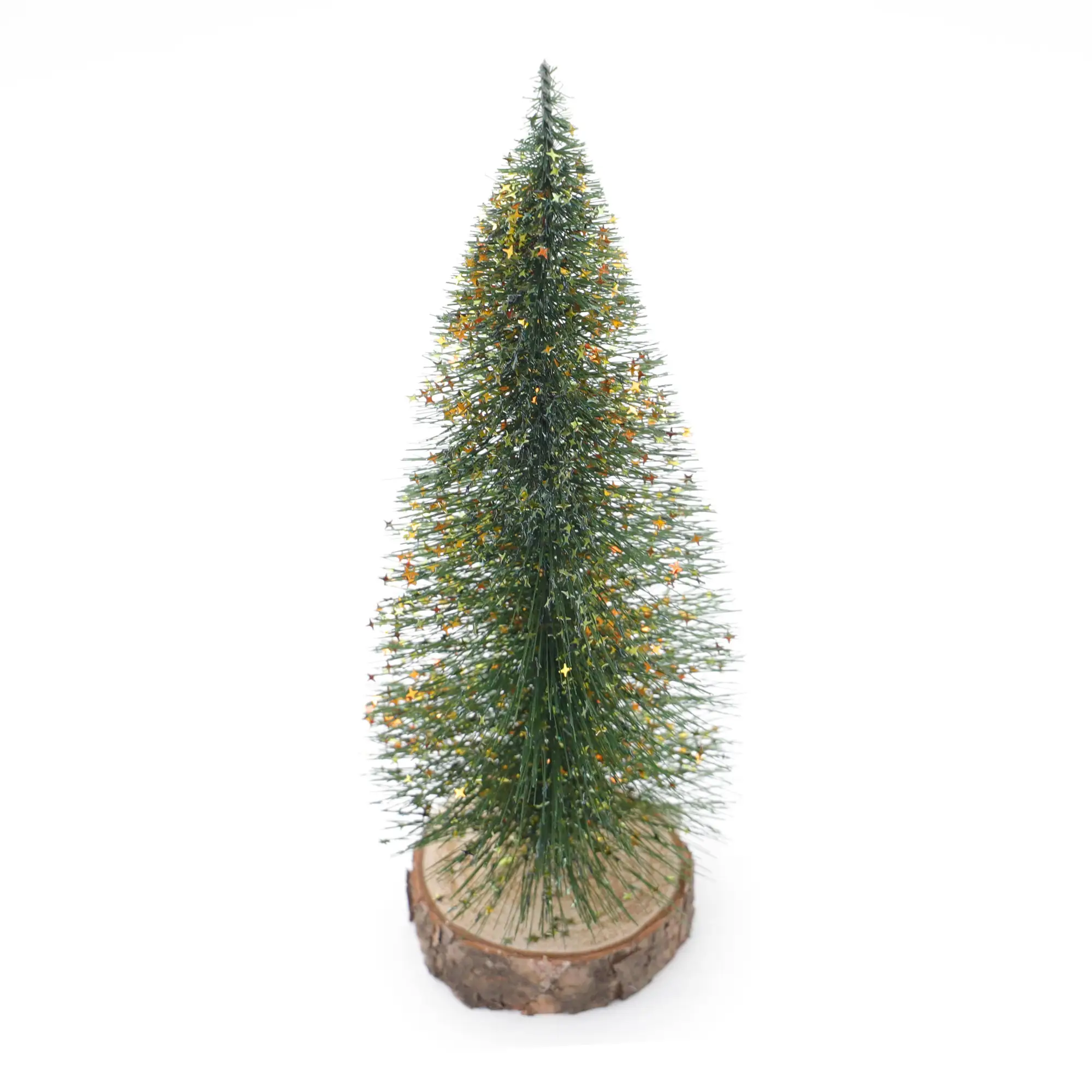 Pequeno Mini Árvore De Natal Janela Do Escritório Desktop Decoração Presente De Natal Enfeites De Natal Pinho agulha árvore Com glitter estrela