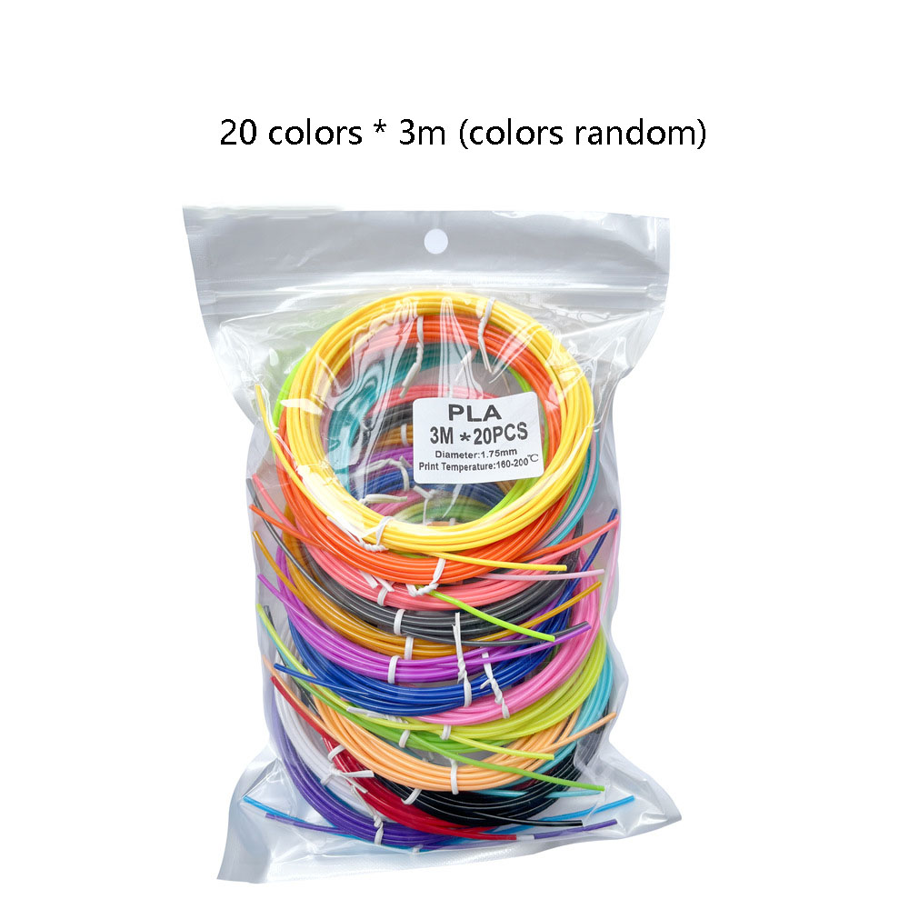 PLA 3m * 20 couleurs, 60m au total