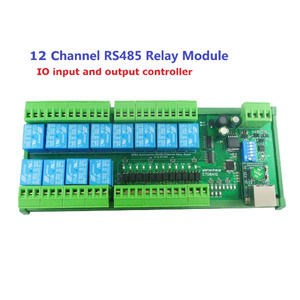 Ethernet RS485 Relay <strong>TCP</strong>/IP UART Network Controller <strong>Module</strong> 12CH DC 12V 24V <strong>Modbus</strong> RTU Switch Board For PLC PTZ Motor - Product Image 5