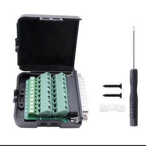 Siyah kapak ile orijinal vidakilitleme DB25 konektörü siyah kabuk d-sub 25pin erkek dişi adaptör ile VGA Terminal adaptörü - Product Image 2