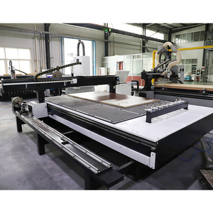 ATC <strong>Cnc</strong> <strong>Router</strong> <strong>Rotation</strong> <strong>Axis</strong> Cutting Wood Acrylic Ect Auto-change Knife 1300*2500mm Automatic Tool Change Spindle
