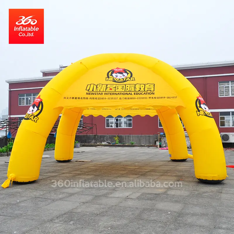 Barraca amarela de domo inflável da propaganda, alta qualidade personalizada ao ar livre para o evento para a promoção da propaganda