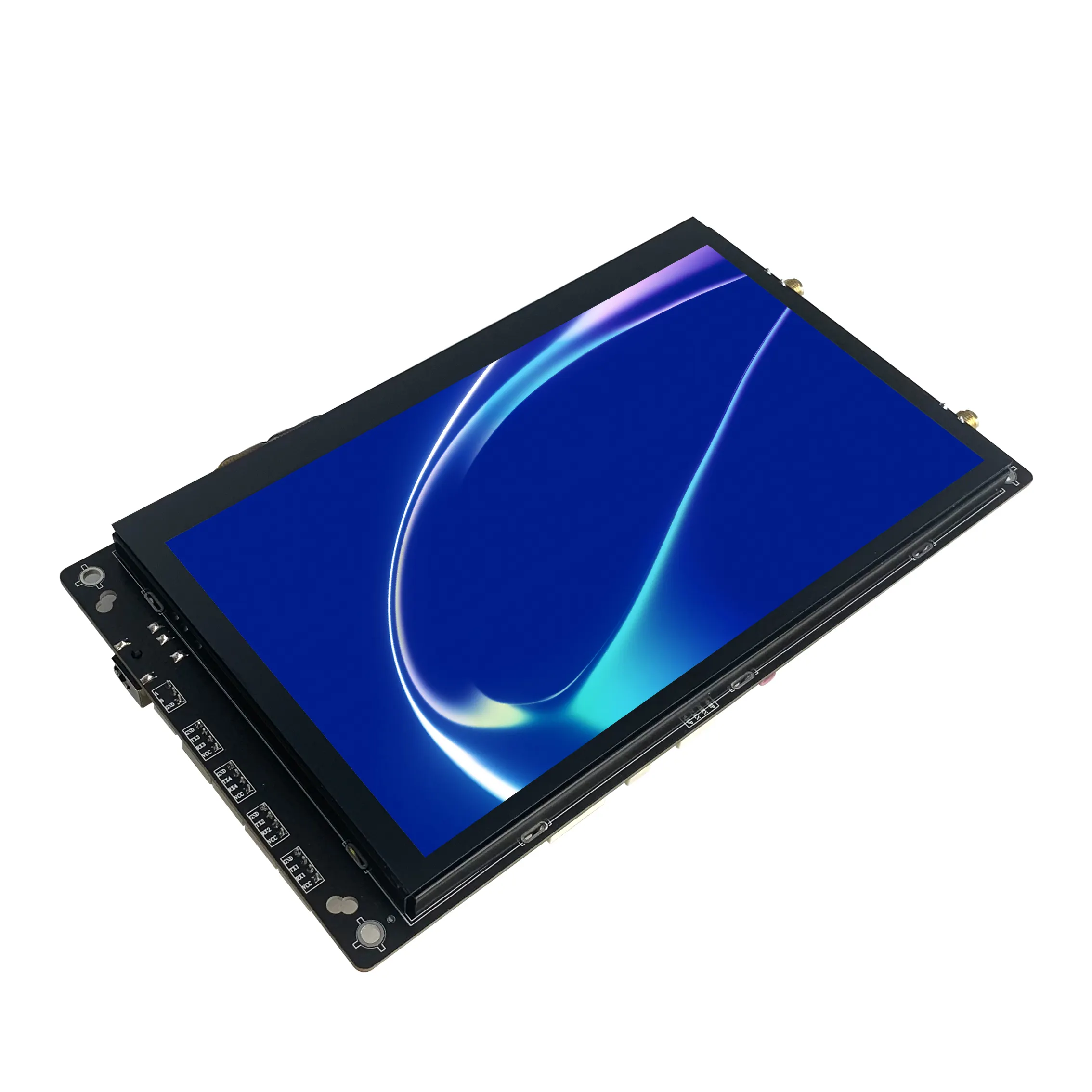 कंप्यूटर के लिए 4-वायर प्रतिरोधी टच फ्रेमलेस डिज़ाइन लिनक्स सिम कार्ड RS232 इंटरफ़ेस के साथ ऑल-इन-वन औद्योगिक एंड्रॉइड पैनल पीसी