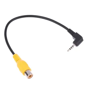 1 adet AV Video kablosu adaptörü 2.5mm AV Jack erkek tak RCA dişi adaptör kablo GPS ve arka kamera için dönüştürücü kablosu - Product Image 2