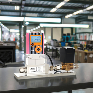 Contrôleur de débit massique à bas prix Affichage numérique Contrôleur de débit de gaz Air Oxygène Hydrogène Azote Débitmètre - Product Image 2