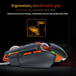 OEM Logo programmazione meccanica con cavo Mouse da gioco 3200Dpi RGB luci colorate USB retroilluminato ottico per Desktop portatile impermeabile - Product Image 2
