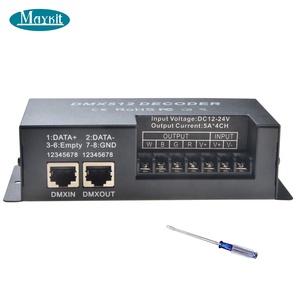 4 Channel DMX512 Decoder RGBW DMX512 Decoder and <strong>LED</strong> Driver Controller for Strip Lighting - Product Image 5