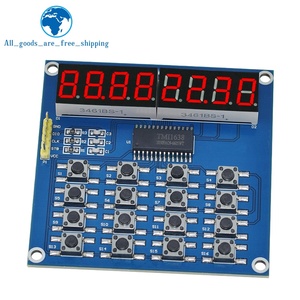 TZT TM1638 Display digitale a LED a 8 Bit scheda a tubo digitale a 3 fili 16 tasti 8 Bit tastiera scansione e chiave LED modulo per Arduino - Product Image 4