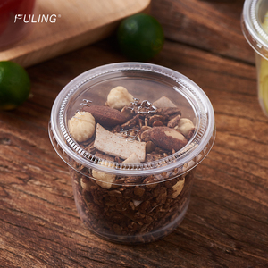 FULING <strong>1</strong>/<strong>1</strong>.5/<strong>2</strong>/3.25/<strong>4</strong>/5.5 OZ Small Plastic Portion Containers With Lids Jello Shot Souffle <strong>Cups</strong> Condiment Sauce <strong>Cups</strong> - Product Image 2