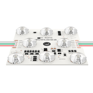 Заводская цена RGBW 8 светодиодных модулей 24 В 1824 DMX512 IC квадрат для рекламы потолочный световой короб - Product Image 2