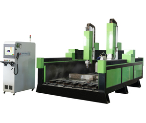 CE çift kafaları 5.5kw mili ve testere bıçağı oyma kesme 5 eksen taş cnc makinesi 1325 taş granit mermer cnc yönlendirici - Product Image 1