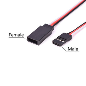 สายต่อเซอร์โวแบบทำมือสำหรับ jr/ Futaba 50ชิ้น2.54เทอร์มินัล RC หุ่นยนต์เครื่องบินเซอร์โวรถอุปกรณ์เชื่อมต่อชาย/หญิง - Product Image 5