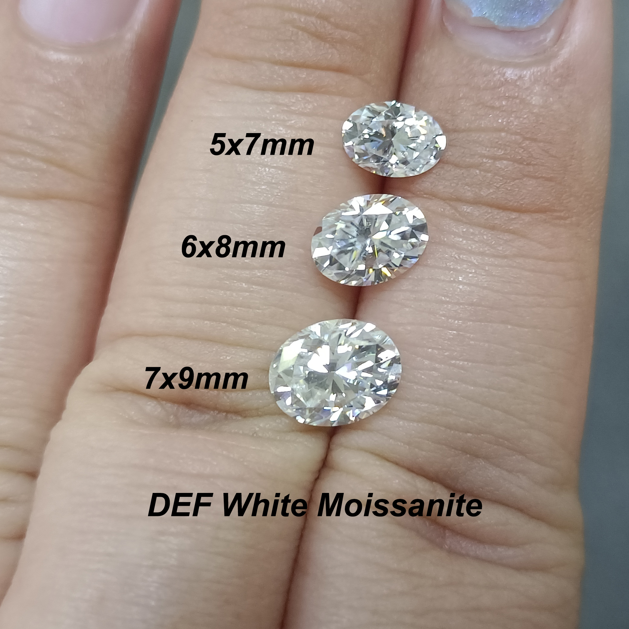 5x7mm moissanite