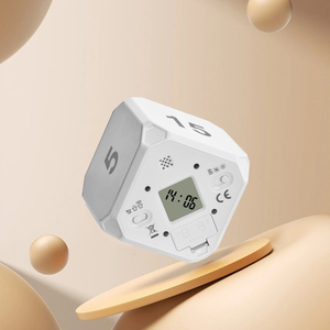 Nuovo Timer per il conto alla rovescia per Mini LCD a forma di cubo personalizzato con Timer elettrico digitale per la cottura rotante con facile impostazione ribaltabile - Product Image 4
