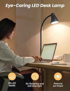 โคมไฟตั้งโต๊ะแบบชาร์จด้วย USB โคมไฟทำงานหรี่แสงได้3สีโหมดโคมไฟอัจฉริยะหรี่แสงได้อัตโนมัติมีความยืดหยุ่นสูงสำหรับคอห่าน