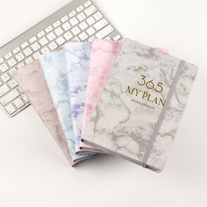2022 Custom English Spanish Arabic Leather Schedule 365 Days Calendar Agenda Planner <strong>Notebook</strong> <strong>with</strong> <strong>Elastic</strong> Band - Product Image 2