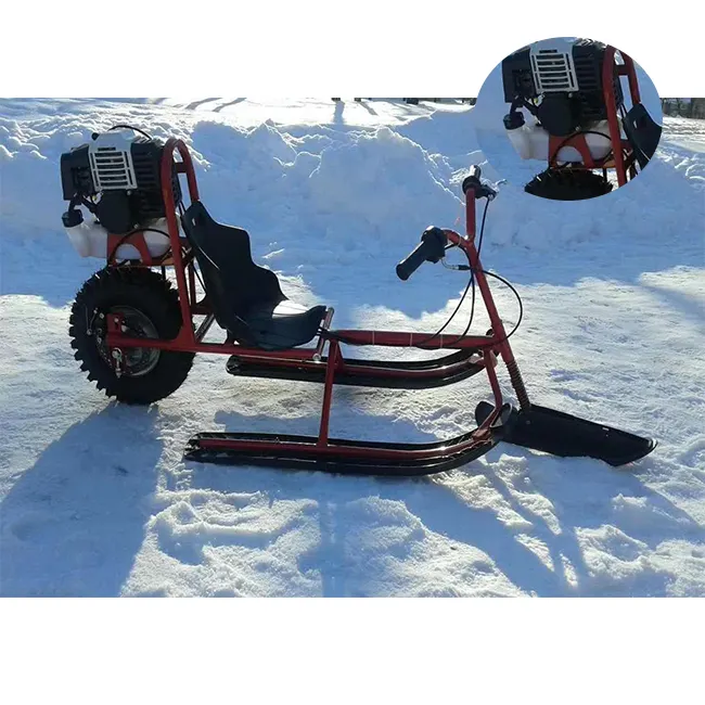 Nordost benzin großer Schlittens itz Fahrart elektrischer Schneemobil spielplatz Skiwagen Stahlrahmen struktur