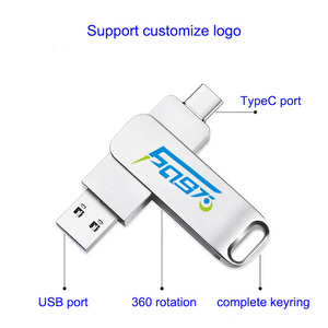 64GB 2-in-1 USB Flash Drive OTG USB C Memory Stick compatibile telefono Android PC penna esterna guida telefono 128GB - Product Image 4