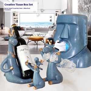 Phục Sinh Đảo Đá Hình Moai Hợp Thời Trang 3D Nhựa Mô Hộp Với Vui Sáng Tạo Cá Tính Thiết Kế Cho Hộ Gia Đình Phòng Khách - Product Image 5