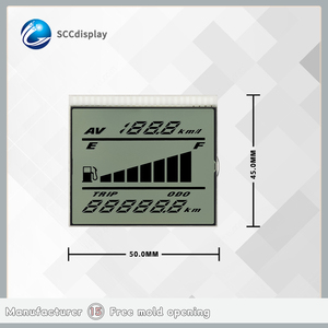 Su misura piccola dimensione 7 segmento Display moto strumenti SJXDGW038 HTN monocromatico modulo LCD penna segmento schermo - Product Image 4