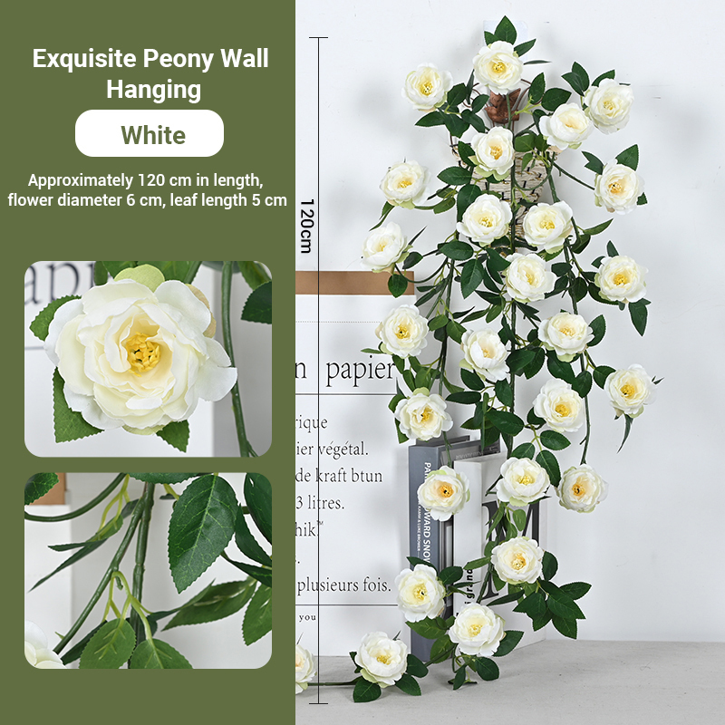 Tenture murale pivoine White-linglong