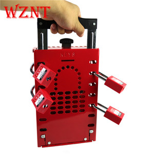 NT-K21 kırmızı grup kilitleme ÇELİK TABAKA güvenlik kiti kilitleme etiketleme istasyonu kutusu kilit silindirleri ile - Product Image 4