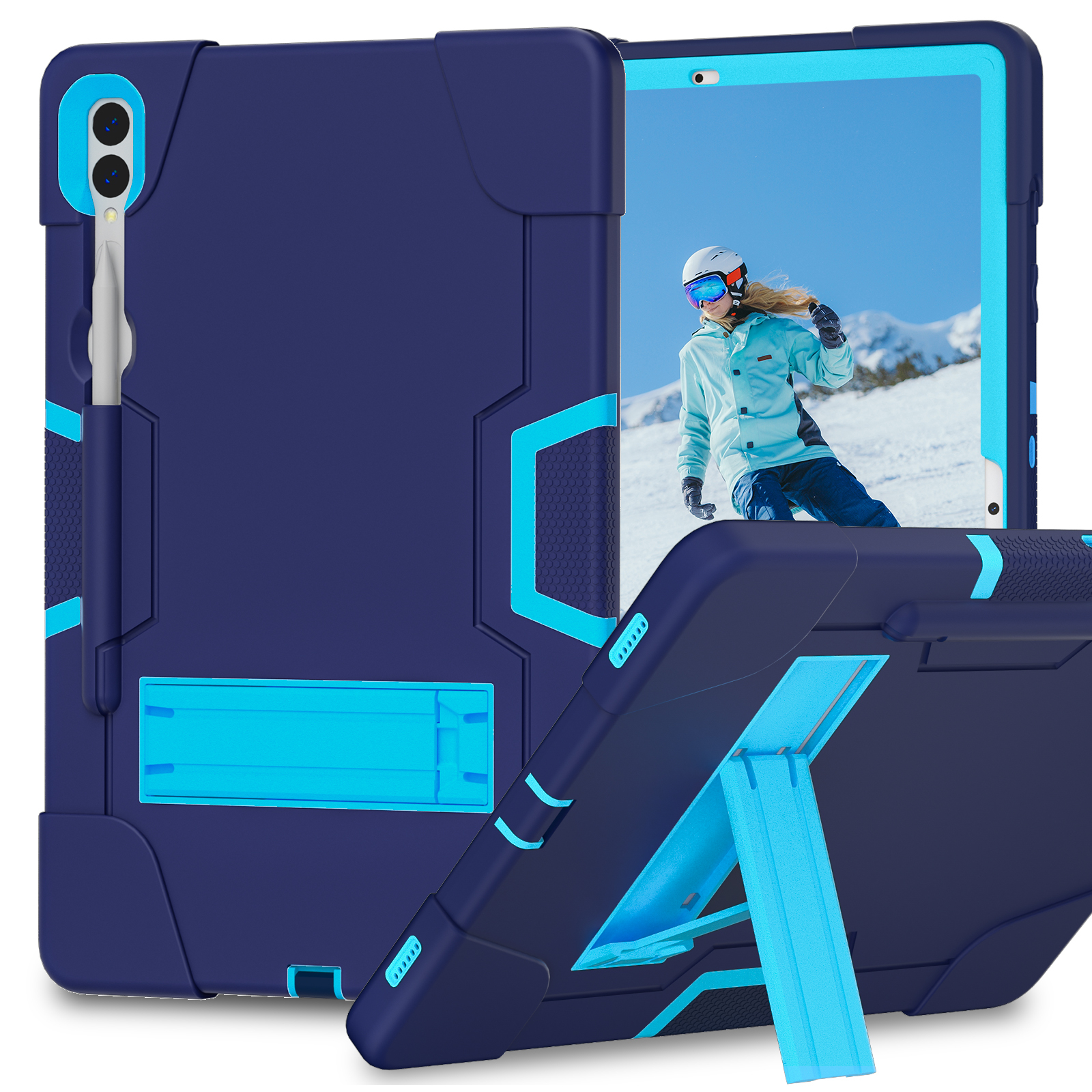Bleu marine + bleu