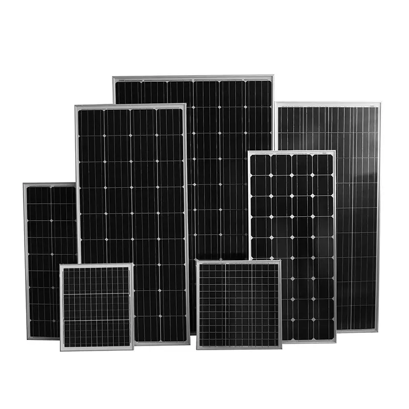 Wensheng monokristal güneş panelleri 6V 12V 30W 50W 120W 150W Mini PV modülü 100W güneş paneli 100Wp Panneau Solaire Pine-sol