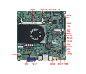 ELSKY haswell-u Embedded 5th Gen I5 5200U Mini-ITXマザーボードQM9450Eサポート4KディスプレイEDP DDR3最大8GSIMスロット
