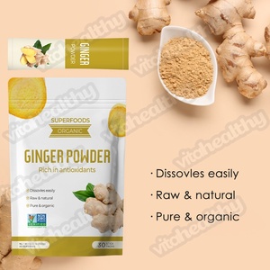 Vitahealthy OEM/ODM Poudre de gingembre biologique avec extrait de gingembre original Supplément à base de plantes pour soutenir le système de digestion des femmes - Product Image 3