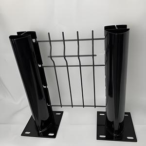 Factory Direct Pfirsich förmige Säule Villa Geländer netz Isolation snetz Gebogenes Eisendraht zaunnetz für Sicherheits wände der Gemeinschaft - Product Image 4