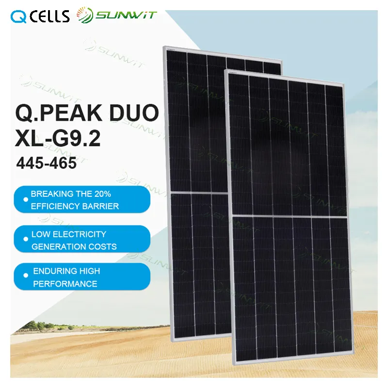 Qcells 635W pannello solare realizzato in Malysa500 Watt ( Qcell 495W ) G 10 385 W Q.Peak Duo Hanwha G9 G10