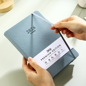 A5 PU Hard Cover <strong>Notebook</strong> Elastic Band Pen Holder Waist Seal <strong>Index</strong> Schedule Planner Journal Enterprise Customization - Product Image 3