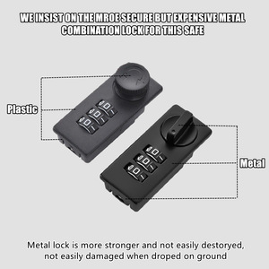 Mini caja fuerte para coche segura con código portátil transfronterizo, caja de seguridad con contraseña portátil Original, Mini caja fuerte para coche - Product Image 2