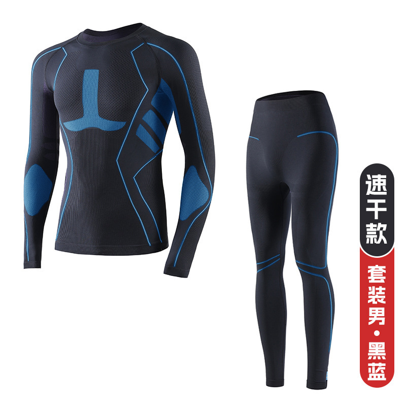 Traje negro y azul (hombre)