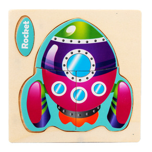 ノベルティキッド初期教育玩具赤ちゃんの手をつかむ木製パズル学習教育3Dパズル玩具