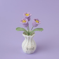 3 muguet blanc vase-violet