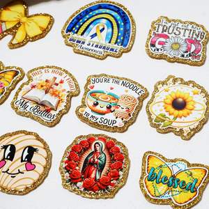 แผ่นอะคริลิคกลิตเตอร์แบบเรียบแผ่นตกแต่ง DIY อุปกรณ์เสริมสำหรับครูสัตว์แบบไม่มีรีลหรือที่ยึด - Product Image 6