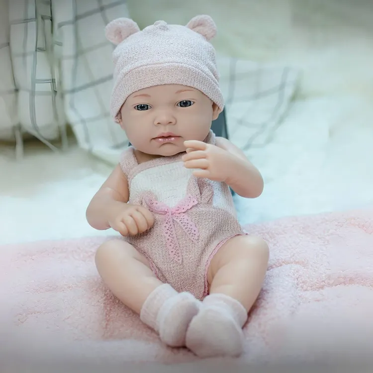 Bonecas reborn de silicone para recém-nascidos, bonecas educacionais de aniversário infantil de 15 polegadas 209-2