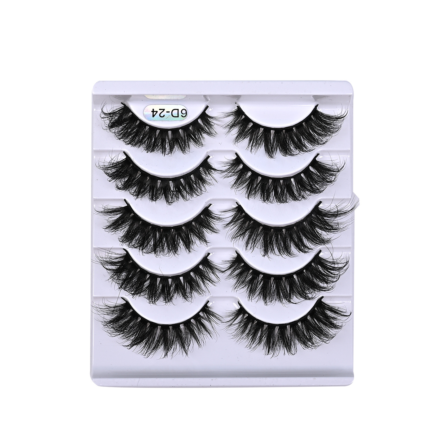 6D24-Five pairs in white packaging
