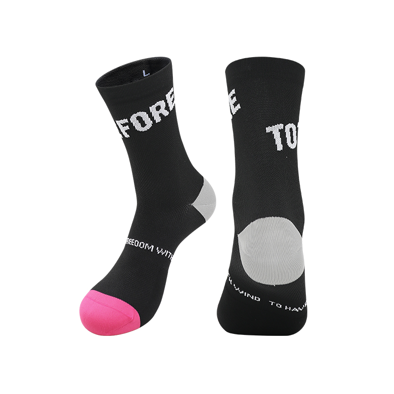 3014# Black cycling socks