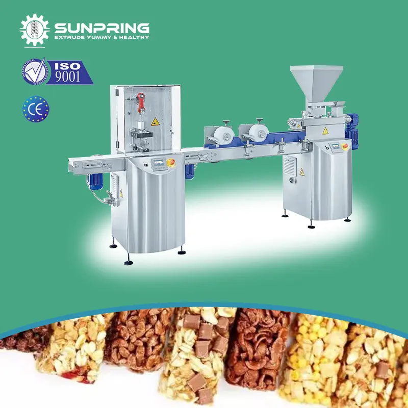 SunPring Protein-Stäbchen-Maschine Hochdichtheitsprotein-Stäbchen-Linie Sesam-Snack Protein-Stäbchen-Herstellungsmaschine