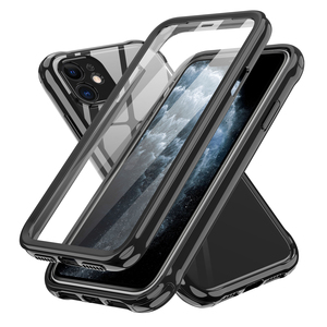 Leyi 2 in 1 TPU 360 tam koruma kamera len ince kapak şeffaf şeffaf telefon kılıfı apple iphone için 12 pro max - Product Image 1