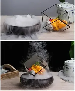 Sáng Tạo <span class=keywords><strong>Sashimi</strong></span> khô <span class=keywords><strong>Ice</strong></span> tấm Glass <span class=keywords><strong>Cube</strong></span> với Vòng Platter đa chức năng hải sản Sushi Nhà hàng Cá hồi phục vụ tấm - Product Image 3