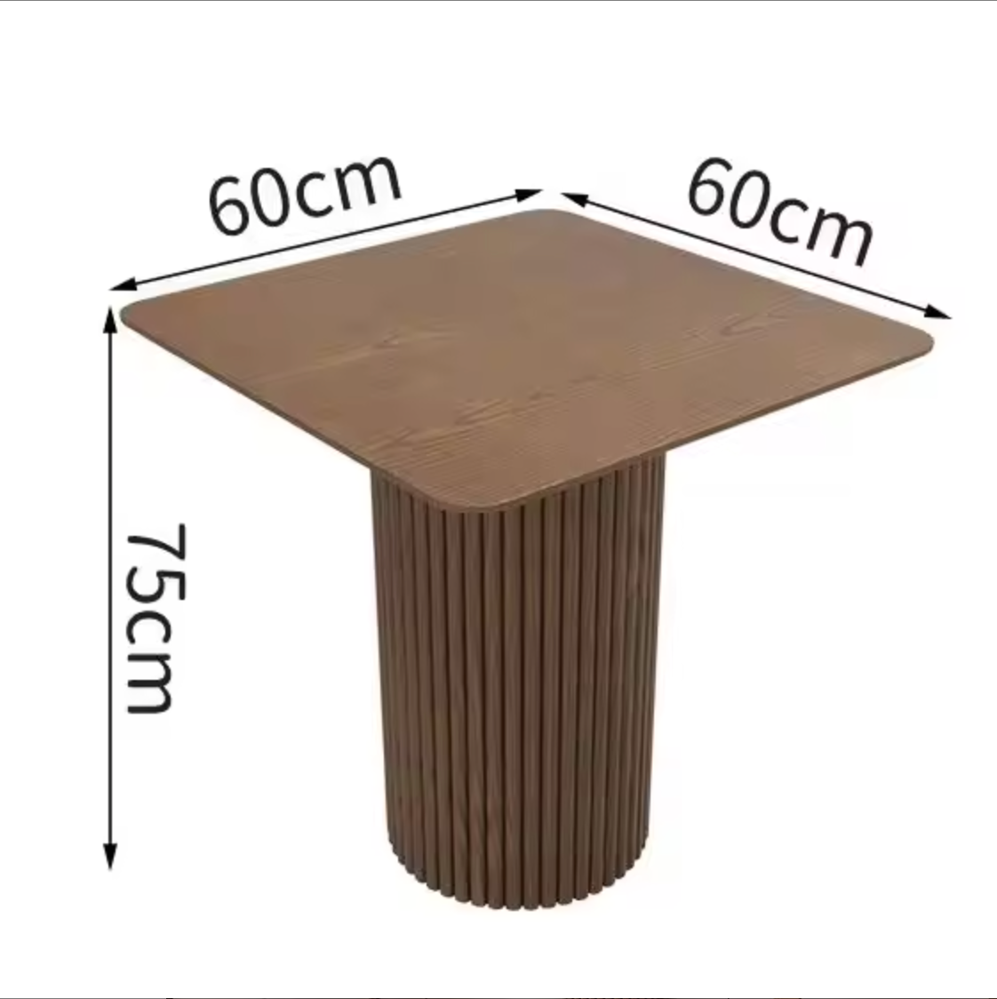 table carrée de 60 cm