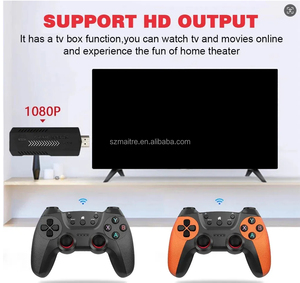Video Arcade X2 Ultra oyun kutusu 2.4G kablosuz denetleyici Gamepad desteği HD çıkışı turuncu renk oyun makinesi - Product Image 6