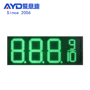 Benzina normale Super Diesel RF/LCD telecomando stazione di servizio olio cambia prezzo 7 segmento LED Display Cabinet elettronico a LED tabellone segnapunti