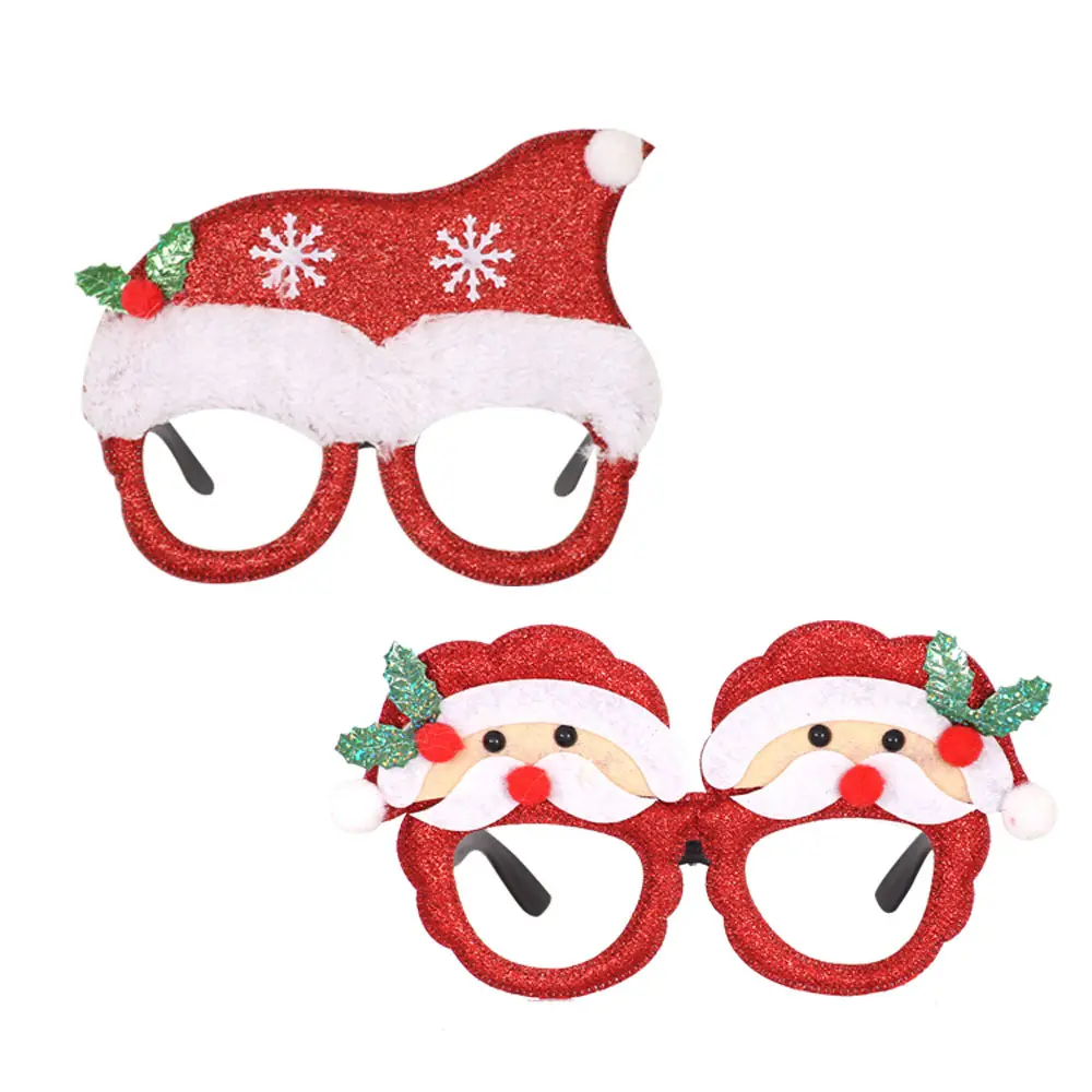 Nouveauté produits de noël pour les cadeaux de fête, fournitures de décoration de fête, boules de lunettes, cadre de lunettes, paillettes bling, lunettes de fête